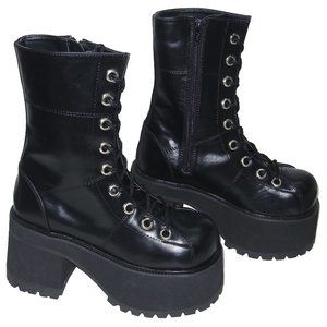 Pleaser Demonia Black Ranger 301 Platform Boots